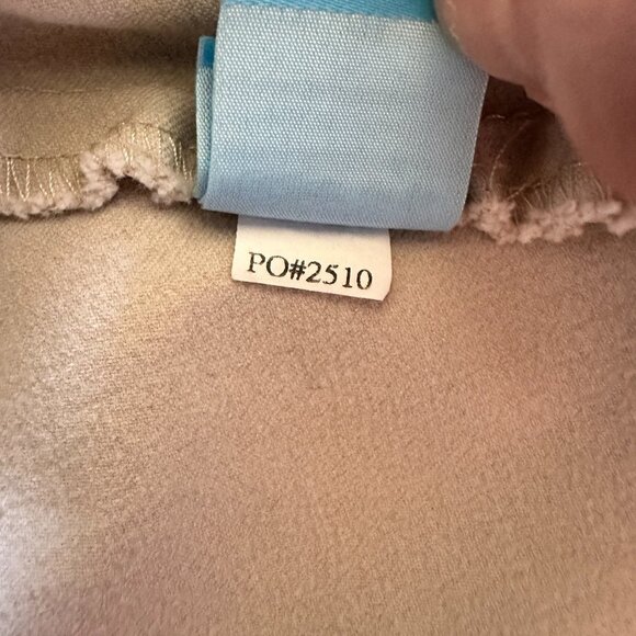 Women's 6 J. McLaughlin Stitched Detail Khaki Skirt Slit Professional Career - Picture 9 of 9